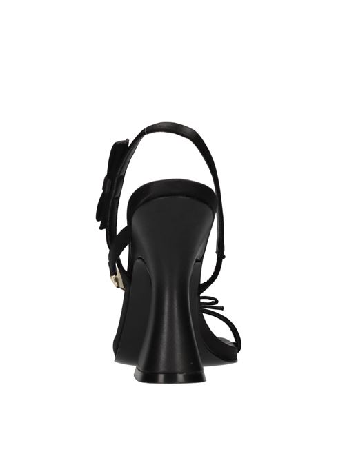 Sandali in raso ed ecopelle VERSACE JEANS COUTURE | 76VA3S37 ZS185 899NERO